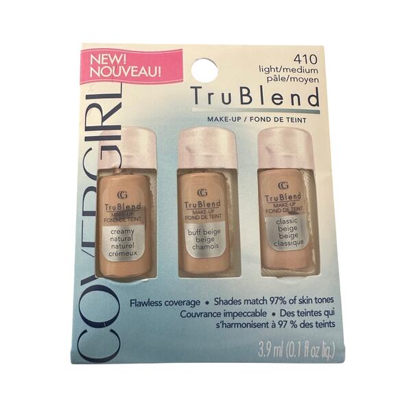 CoverGirl TruBlend 410 Light/ Medium 3 Blisters Each - Picture 1 of 3